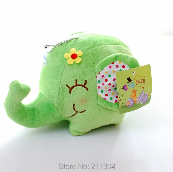 Cute Elephant plush toys 6 colors - Green
