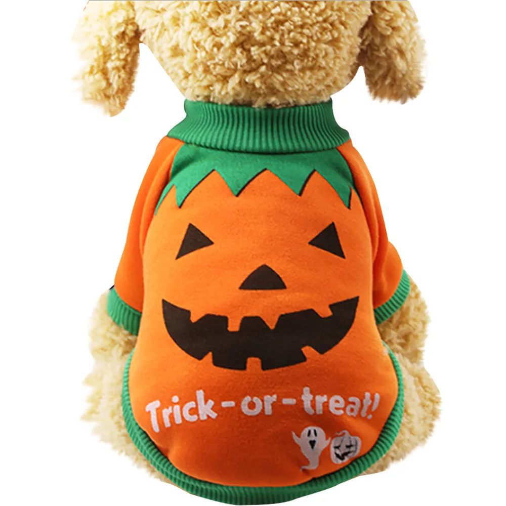 

Halloween Pet Puppy Orange Pumpkin Clothes Sweatshirts Dog Clothes Costume Pet Clothes ropa de perros mascotas