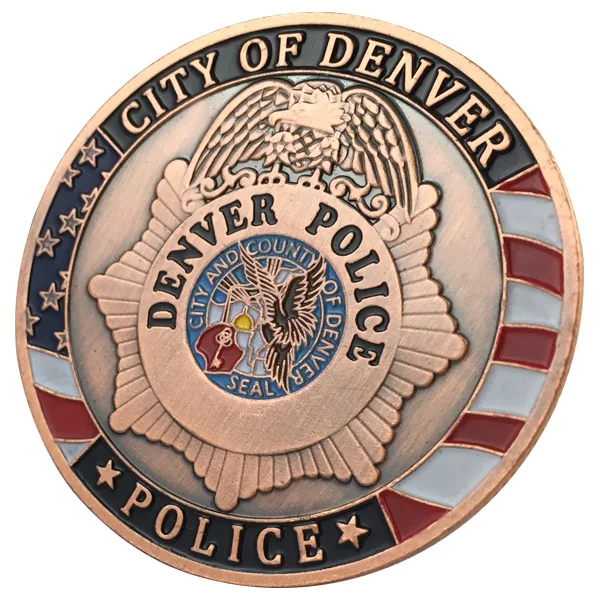 The HOT Selling City of Denver Police Department Antique Copper Plated