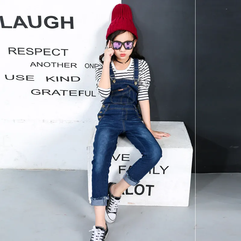 Hoared New Design Kids Denim Overall For Girls Autumn Jeans Kids Jumpsuit 1-5T Girls Denim Overalls Hoared New Design Kids Denim Overall For Girls Autumn Jeans Kids Jumpsuit 1-5T Girls Denim Overalls