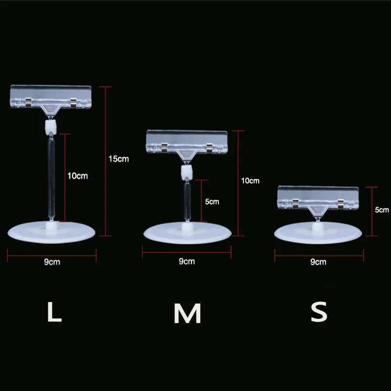 10 шт. L/M/S поп-поворотный знак Дисплей держатель зажима в супермаркете или чтобы показать цена бирка баннер по высокое качество