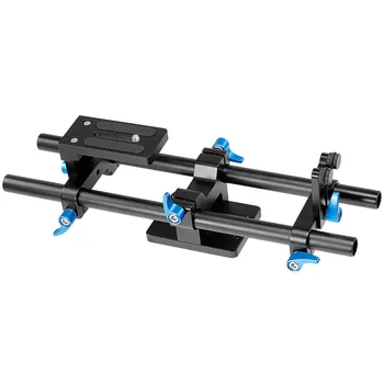 

Neewer AluminumRail Movie Making System 15mm Rod Rig Baseplate 1/4" Screw Quick Release Plate for DSLRs Follow Focus Mattebox