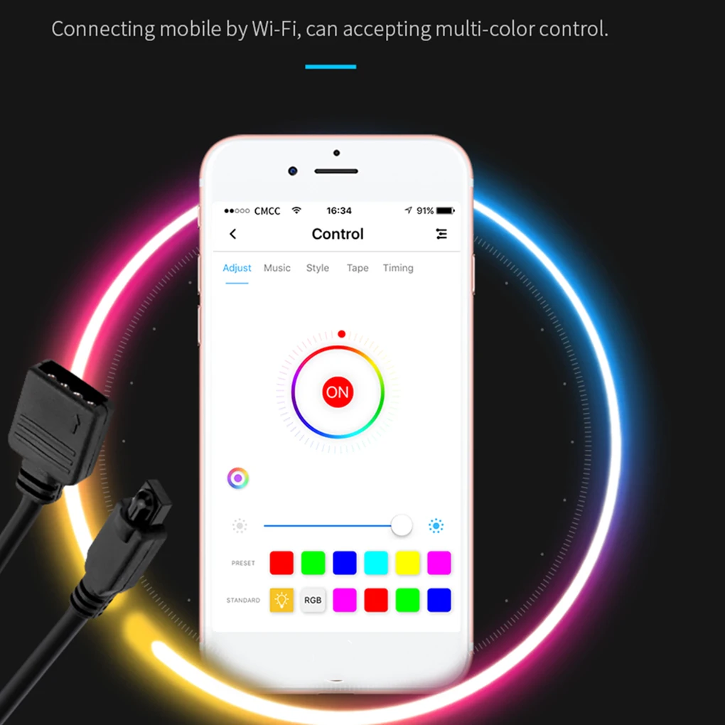 Android/iOS цветные светодиодные лампы Wi-Fi Беспроводной RGBW светодиодный смарт-пульт дистанционного управления с 24 клавишами для кухни гостиной