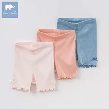 DB7020 dave bella/летние модные шорты для малышей Хлопковые Штаны для малышей детская повседневная одежда для девочек 1 предмет