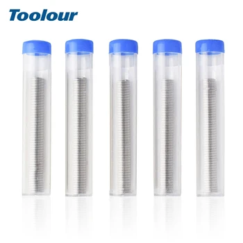 

Toolour 5pcs/lot 1mm Tin Lead Solder Wire Tube Flux 40/60 with Flux Rosin Core for Welding PCB Work Soldering Accessories Tools