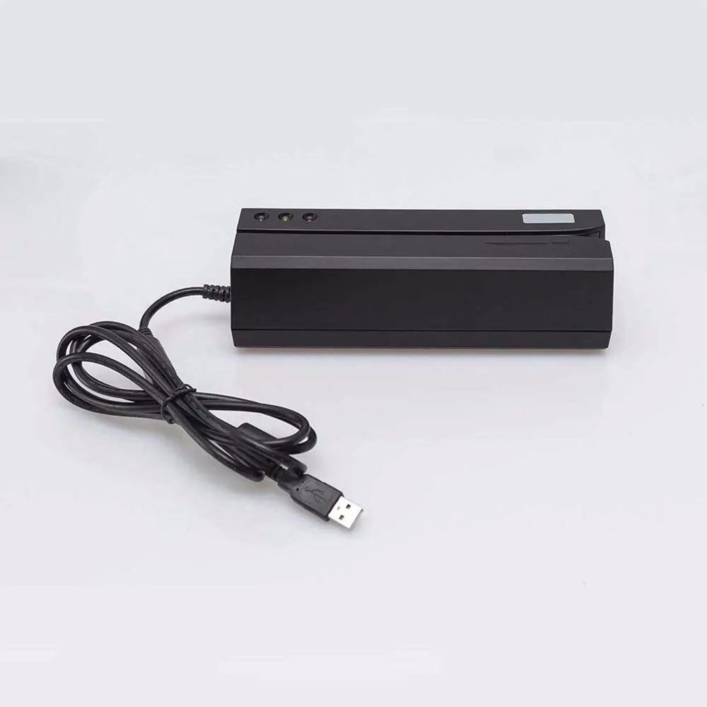 Lector de tarjeta magnética MSRE206 banda magnética escritor Encoder Swipe USB interfaz negro VS 206 605 606 Buque de Reino Unido ee.uu. CN stock - 2