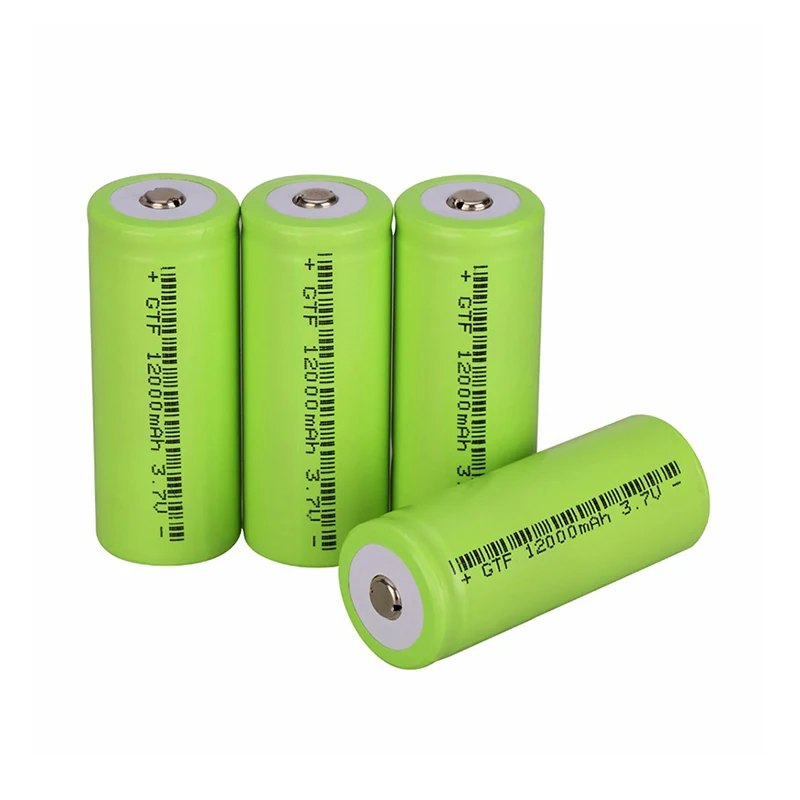 

GTF 12000mah Original 26650 Battery 3.7v Rechargeable Li-ion Battery for Flashlight rechargeable Battery accumulator battery