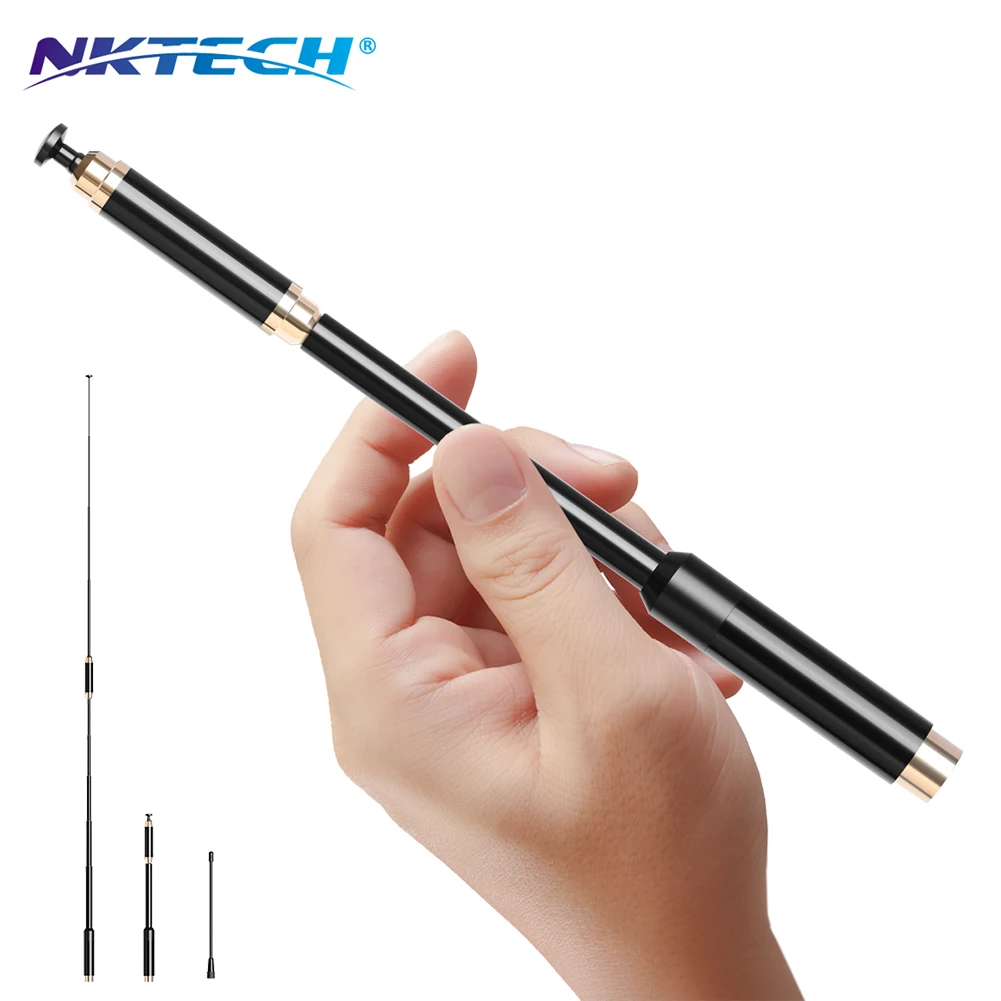 NKTECH Dual Band антенна с высоким коэффициентом усиления sma-мужчина для TYT MD-380 MD-390 gps