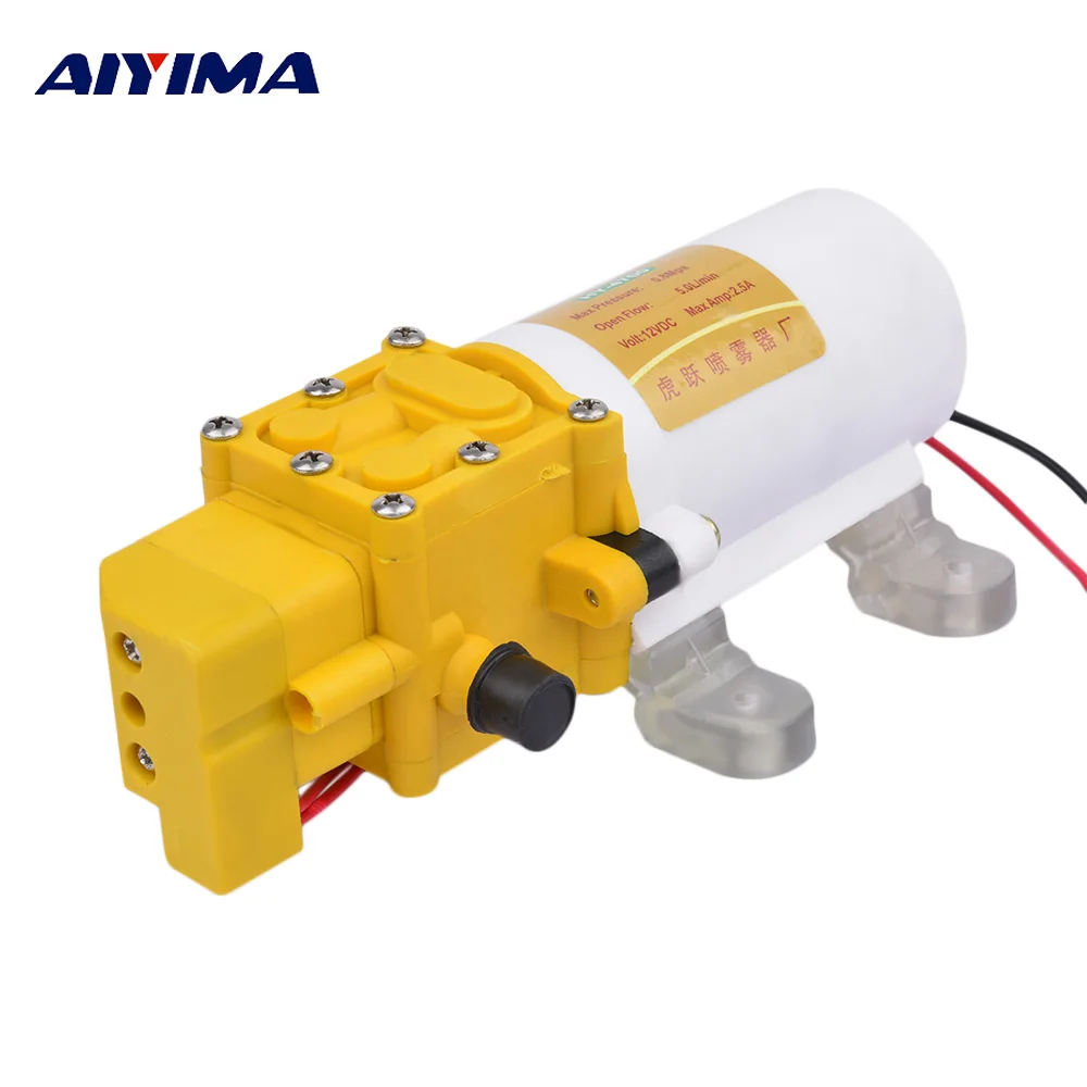 

YIMAKER Micro Diaphragm Pump DC12V High Pressure Electric Sprayer Self-priming Car Washer Pump Fighter Pumps Smart shutdown