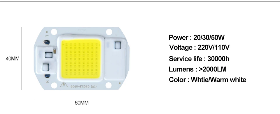 COB LED Chip Light With lens reflector (3)