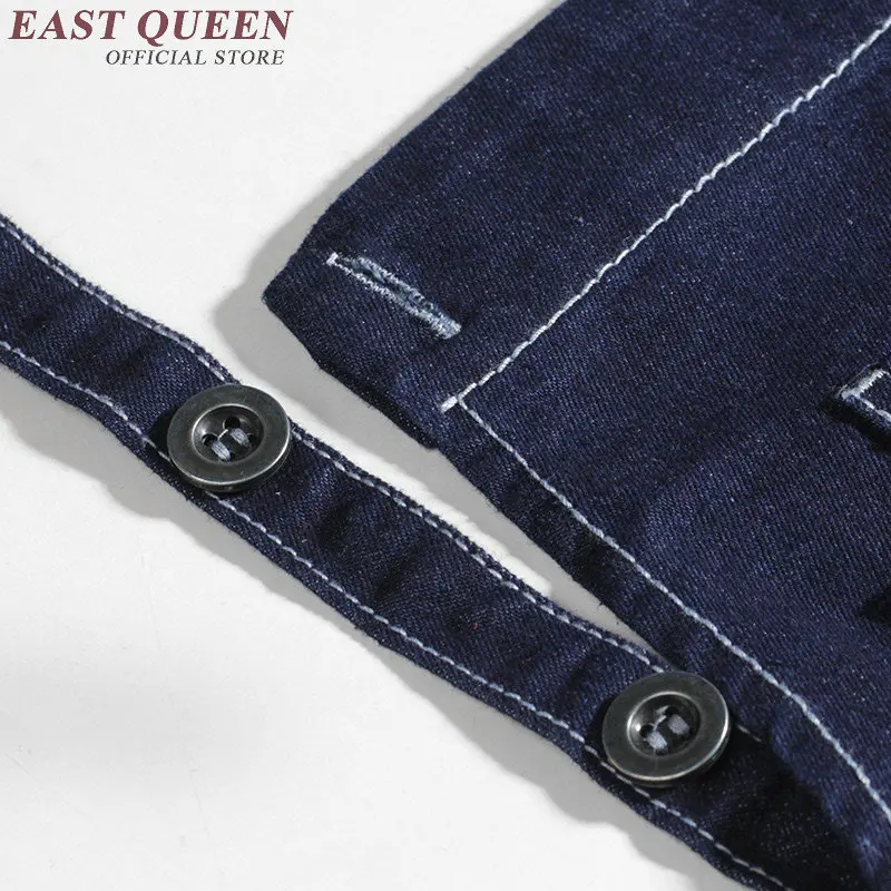 Denim apron for women men restaurant hotel jeans work apron denim aprons for woman jean cooking KK179