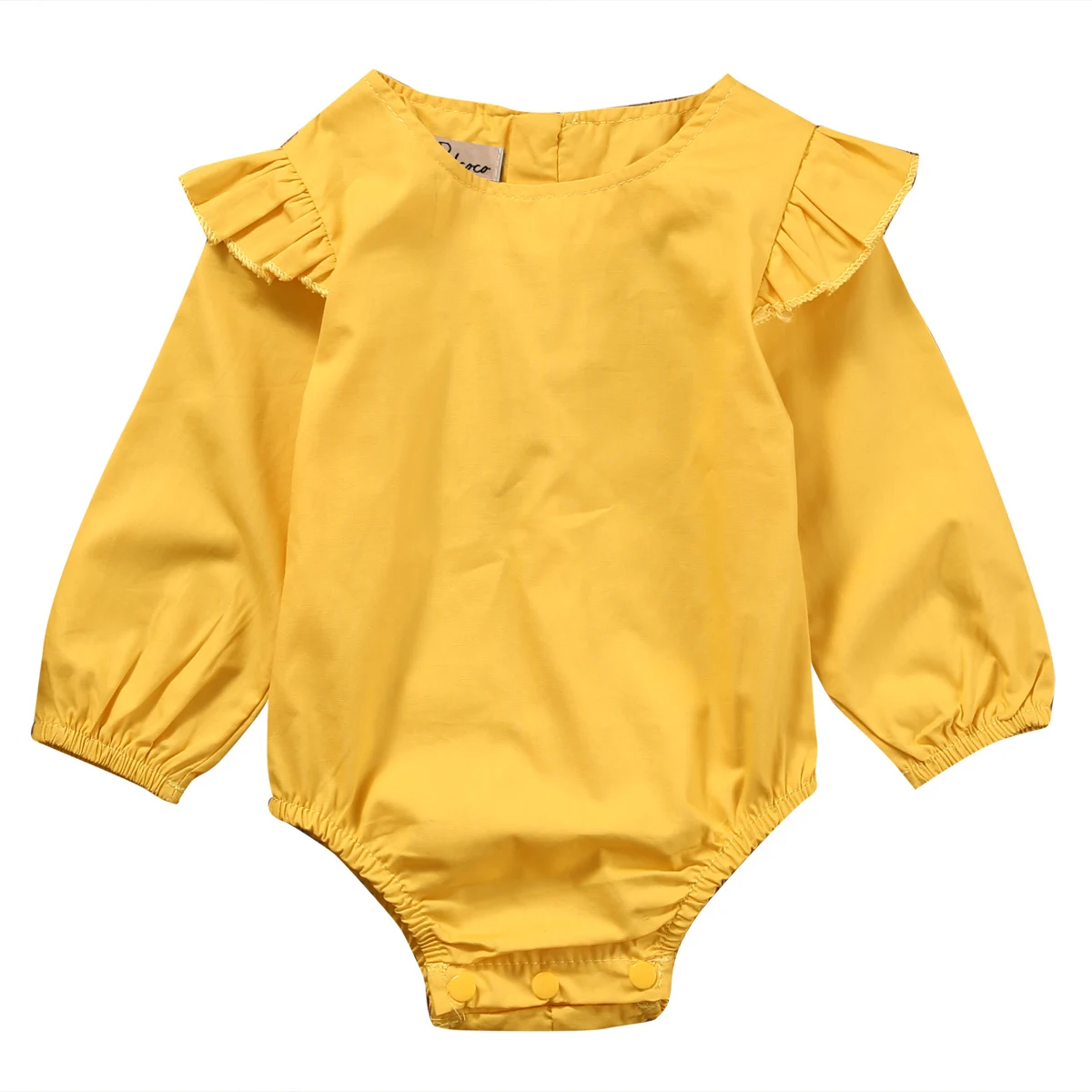 Spring Baby Clothes Baby Girls Rompers Ruffles Long Sleeve Cotton Infant Rompers Kids Top