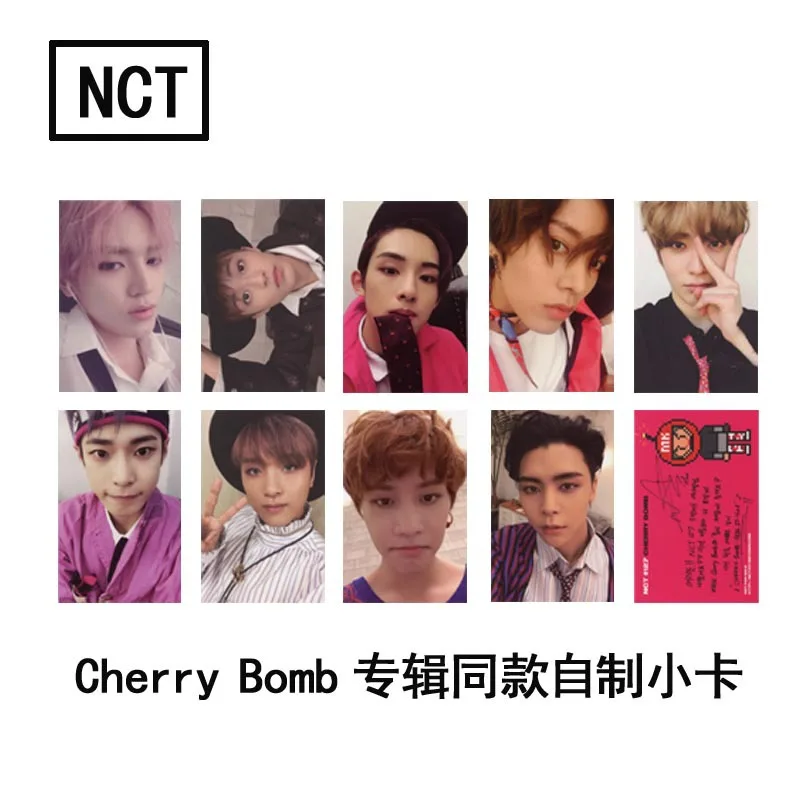 [MYKPOP]NCT127 3rd альбом CHERRY BOMB Фотокарта HD LOMO Card KPOP коллекция поклонников SA18050915|Игровые