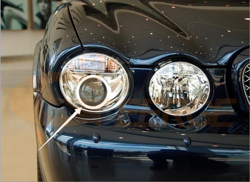 Для Jaguar XJ XJ6 XJ8 X350 X358 2003-2009 ксенон отличное ультра-яркая подсветка с холодным катодом(CCFL) Ангельские глазки комплект Halo Кольцо