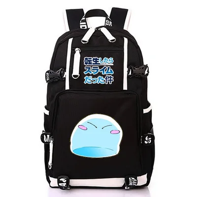 Anime That Time I Got Reincarnated as a Slime Backpack Cosplay Rimuru Tempest Oxford Bag Schoolbag Travel Bags