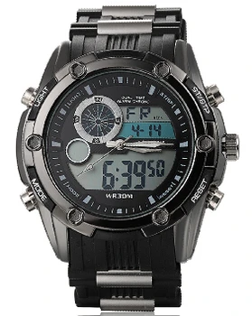 

Brand Sport Men watch rubber watchband Waterproof Chronograph Digital Led Quartzwatch Clock Military WristWatch Male Saat