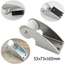 Лодка лук якорь Ролик кронштейн 316 нержавеющая сталь подъемный ролик с резиновым колесом для фиксированного якоря морской лодки яхты аксессуары