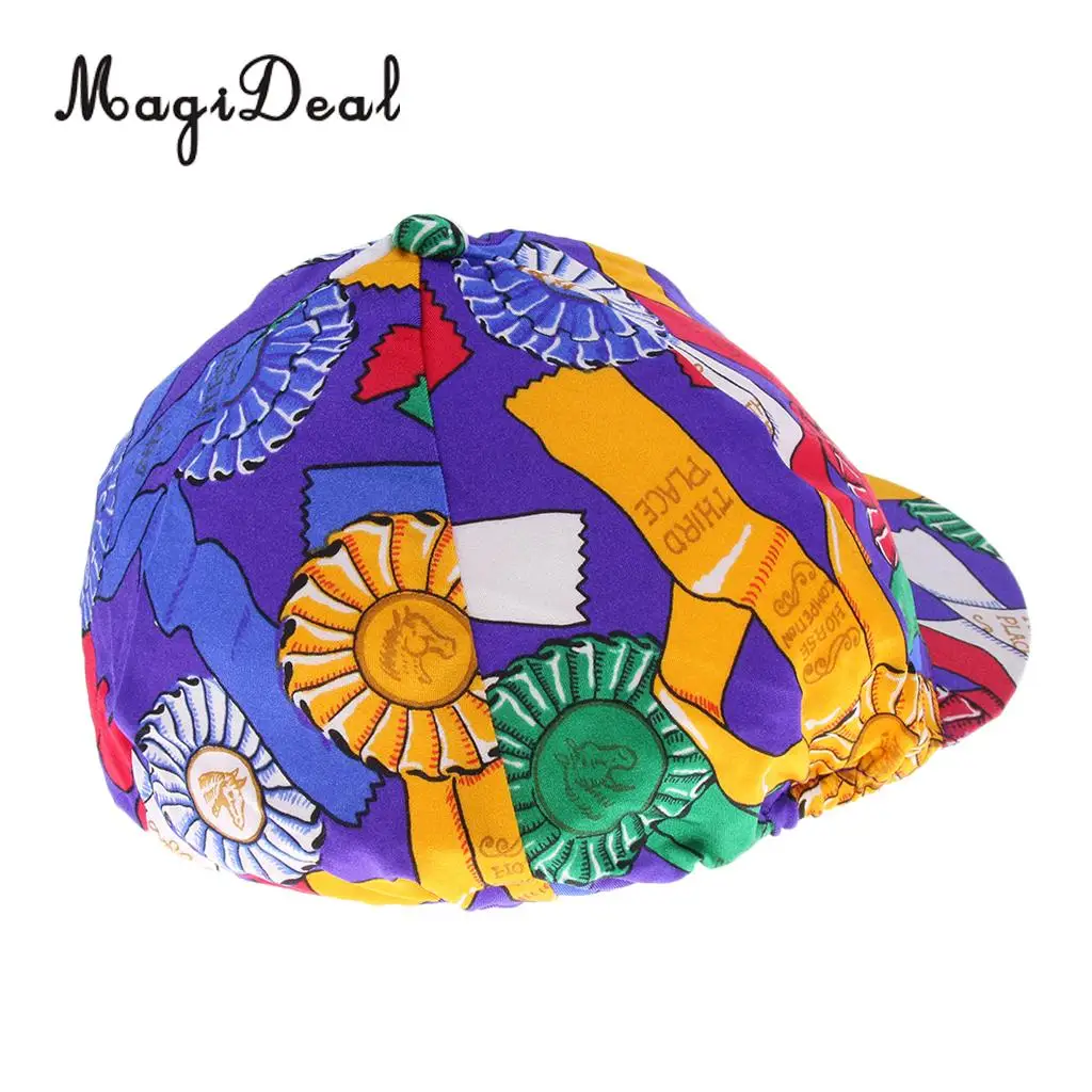 MagiDeal Equestrian Sports Horse Riding Helmet Hat Cover Protective Gear 4 Patterns Optional