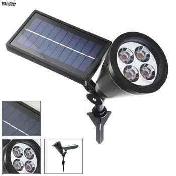 

New Arrival LED Solar Light Outdoor 4 LEDs Solar Power Spotlight Garden Lawn Lamp Landscape Spot Lights Sensor lights