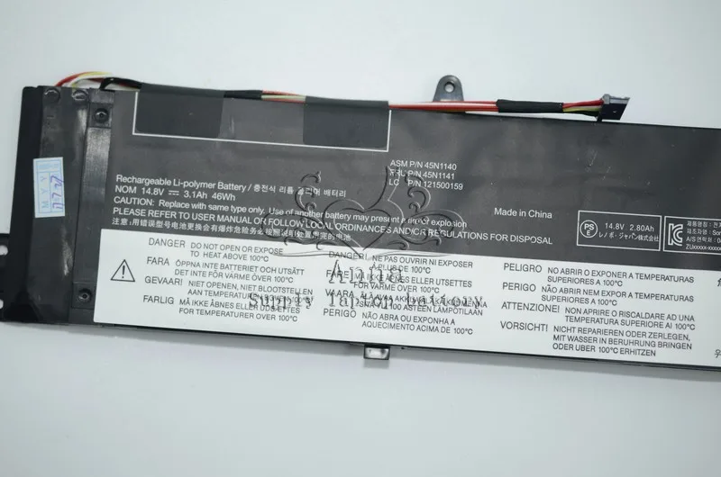 Аккумулятор для ноутбука JIGU 45N1138 45N1139 45N1140 45N1141 121500158 Оригинальный аккумулятор Lenovo