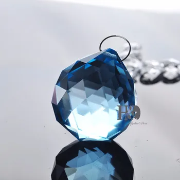 

Suncatcher 40PC 40mm Faceted Glasss Crystal Prisms Lighting Ball Chandelier Pendant Part Wedding & fengshui X-MAS Decor