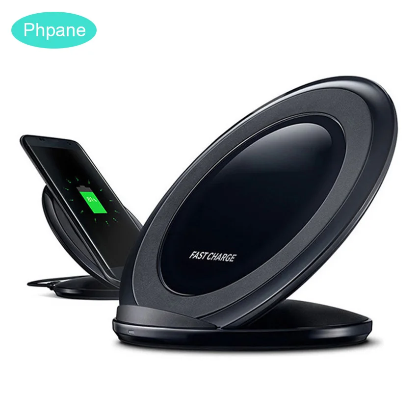 

Fast QI Wireless Charger Adapter Charging Stand Station Oplader Cargador Movil Carga Rapida Pad For Samsung S8 S9 Note9 Xiaomi 9