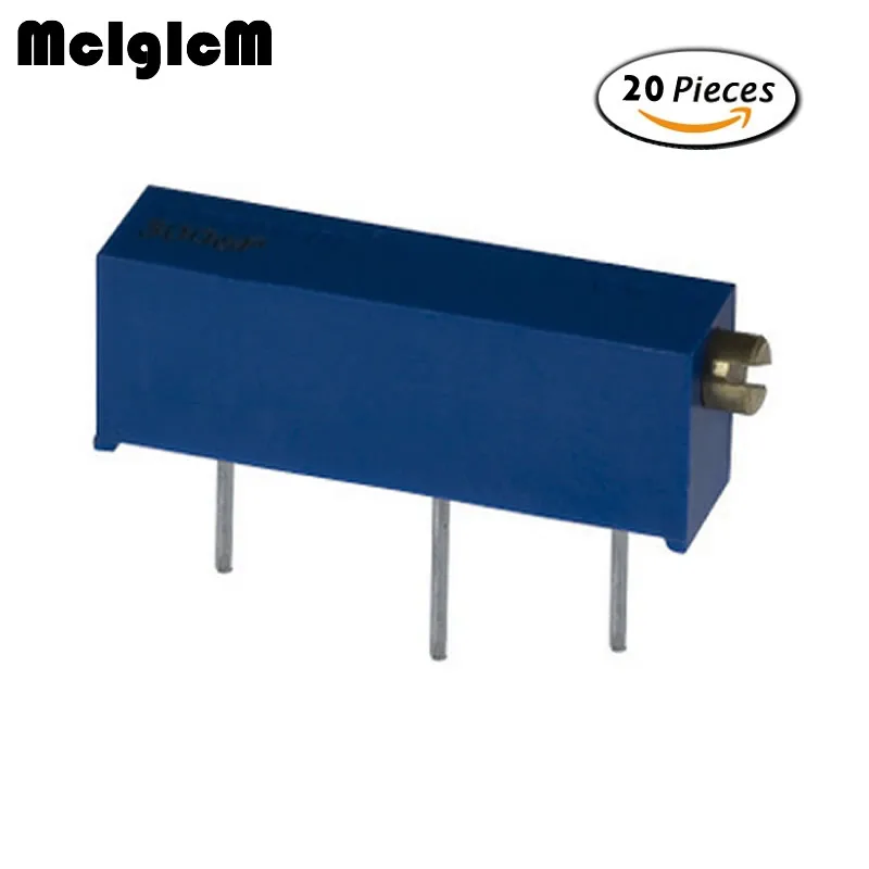 MCIGICM 20pcs 3006P 501 103 204 105 Trimpot Trimmer Potentiometer 100 200 500 ohm 1k 2k 5k 10k 20k 50k 100k 200k 500k 1M | Электронные