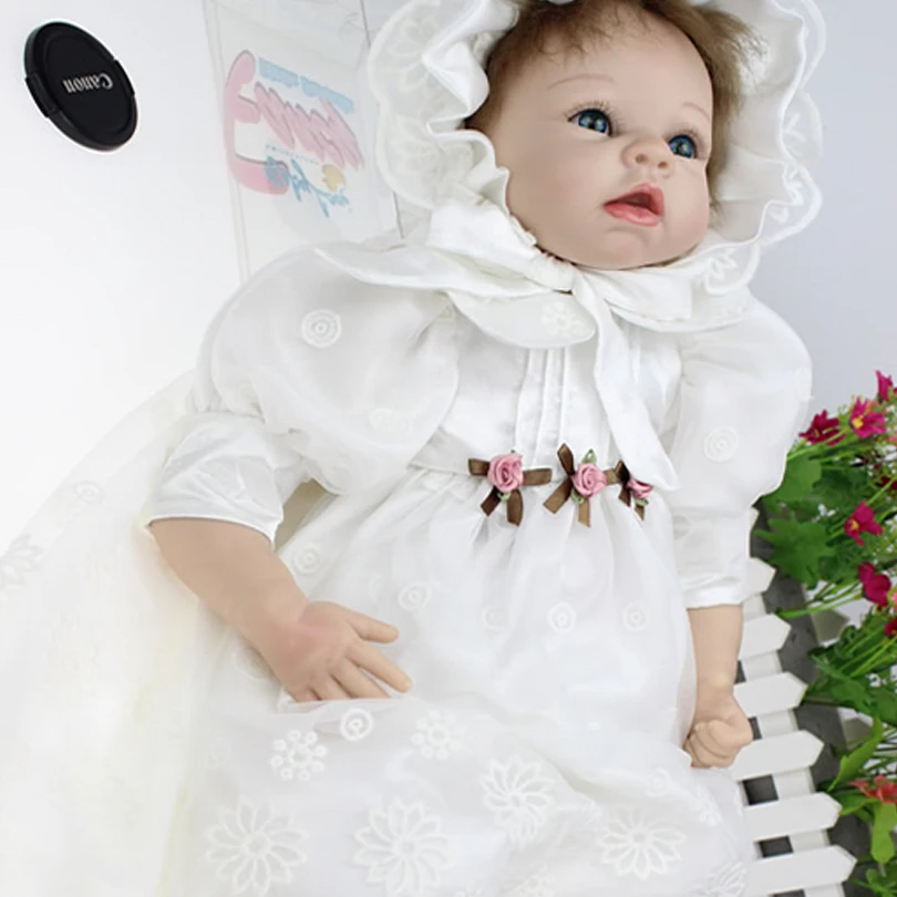 

Hot Silicone Reborn Babies Dolls Play House American Girl Princess Lifelike Reborn Baby Brinquedos Baby Doll Reborn Toys