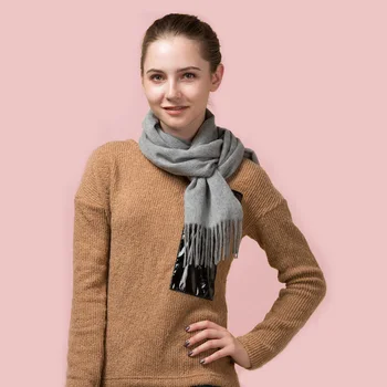 

Women Wool Scarf Solid Color Long Stole Warm Winter Soft Shawl Luxury Scarves for Female NEW [2131]