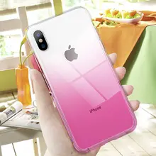 Gradient Soft Clear Phone Case For iPhone X XS Max XR Ultra Thin Transparent TPU Silicone Cover Case for iPhone 6 6S 7 8 Plus Gradient Soft Clear Phone Case For iPhone X XS Max XR Ultra Thin Transparent TPU Silicone Cover Case for iPhone 6 6S 7 8 Plus