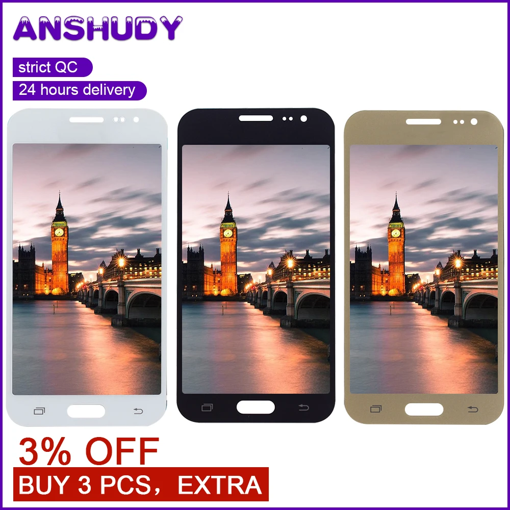 

J200F LCD For Samsung J2 Display Touch Screen Digitizer Assembly For Samsung Galaxy J2 J200 Display J200H J200Y J200F Display
