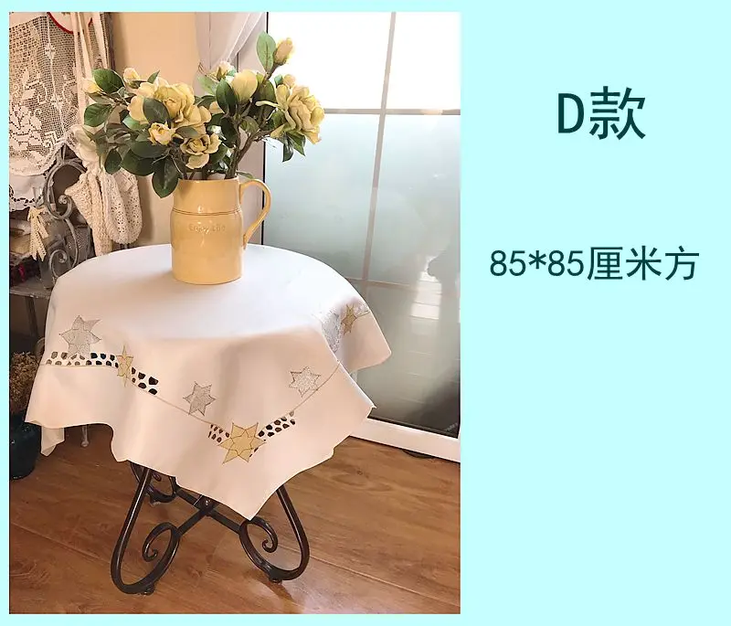 European pastoral cloth embroidery square tablecloth TV refrigerator multi-purpose towel