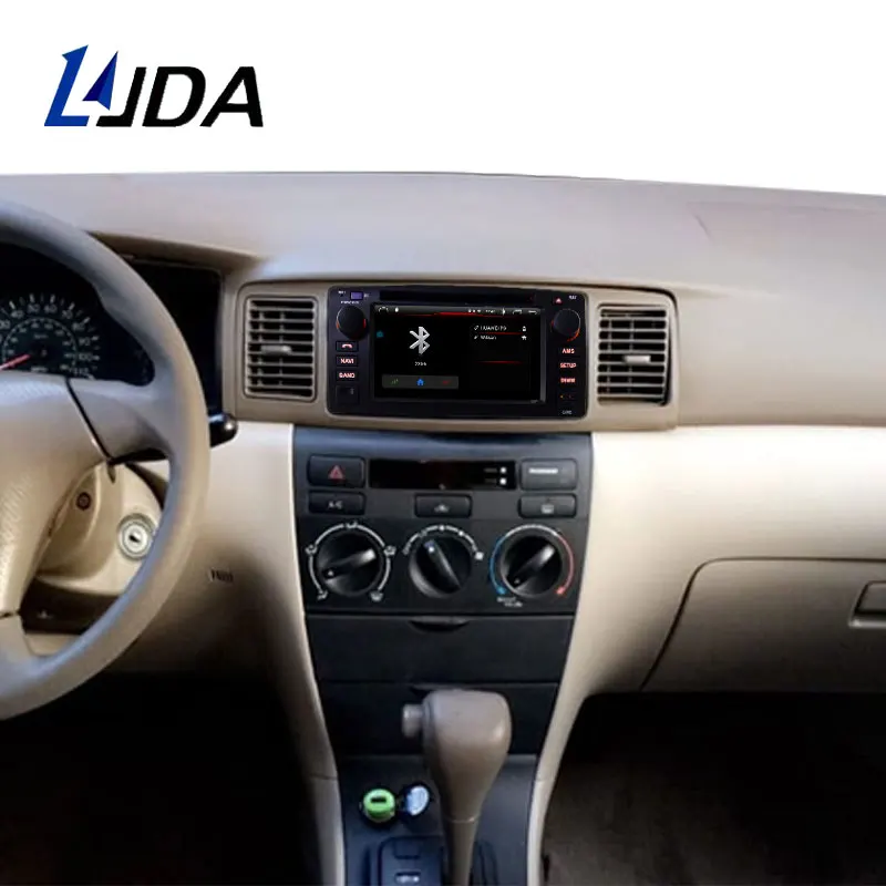 Perfect LJDA Android 9.1 Car DVD Player For Toyota Corolla E120 BYD F3 Wifi GPS Navigation 2 Din Car Radio Multimedia Stereo Video Audio 5