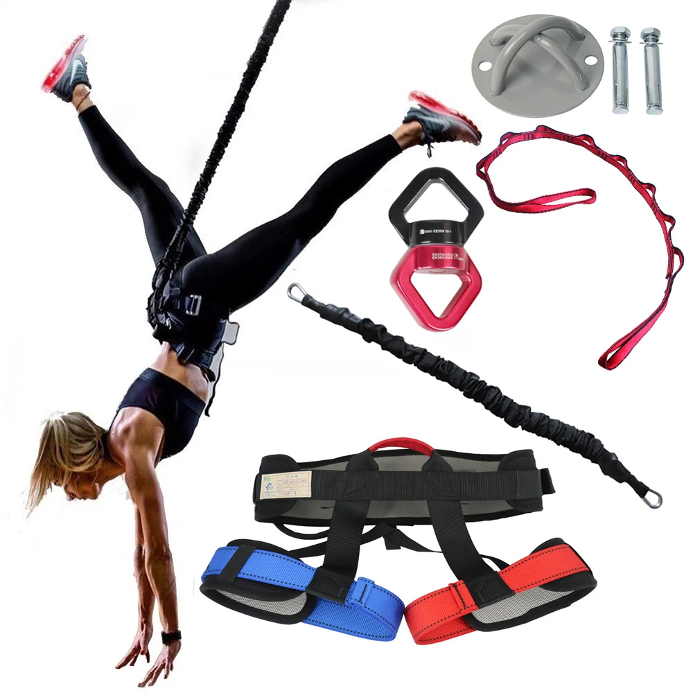 bungee dance fitness training rope for gym fly suspension band of The