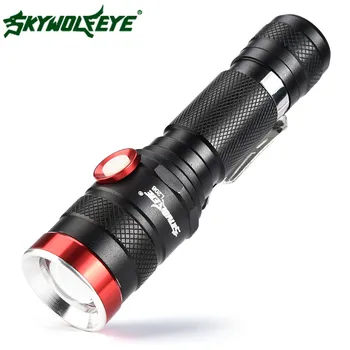 

2019 New High Quality Zoomable Shadowhawk XML L2 LED Tactical Flashlight LED Military Torch USB Charging Drop Shipping