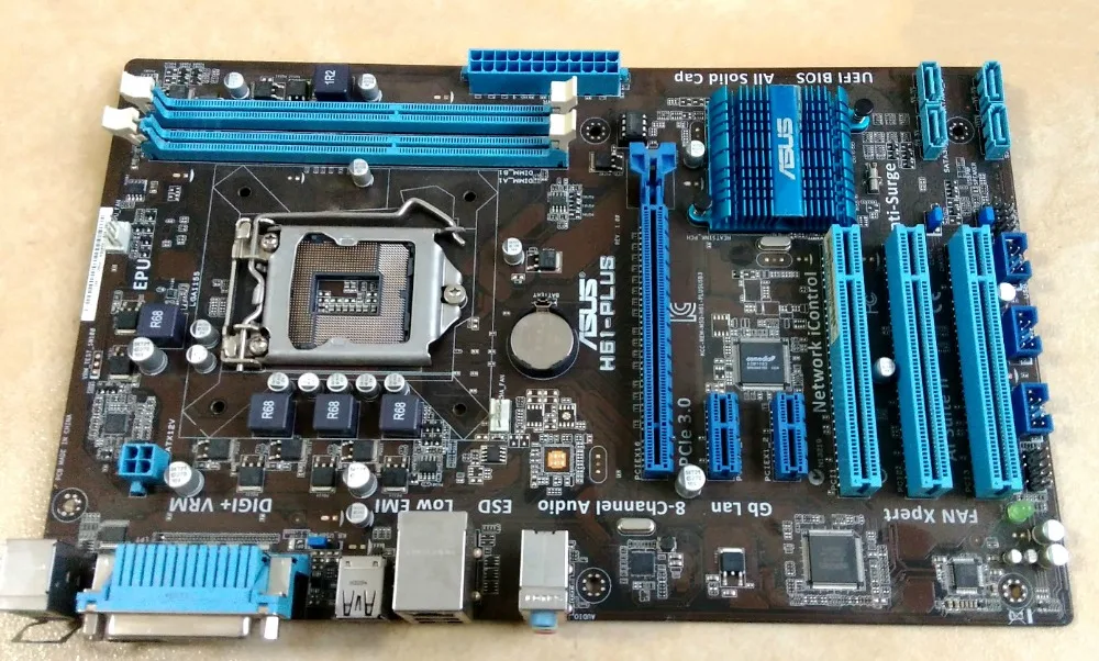 riginal desktop motherboard ASUS H61 PLUS DDR3 16GB LGA 1155in