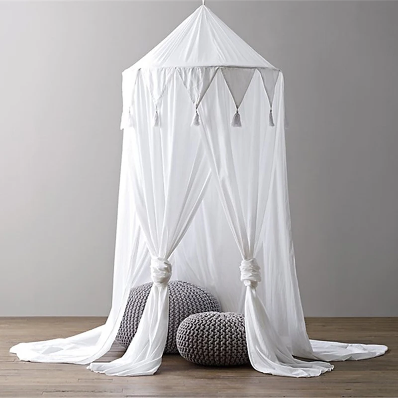 Baby Crib Tent Tassels Lace Baby Cot Bed Netting Tents ...