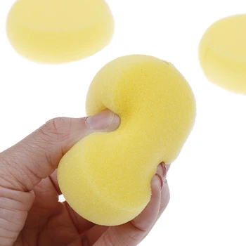 

12pcs Round Synthetic Watercolor Artist Sponges for Painting Crafts Pottery (Yellow) paint round sponge tool