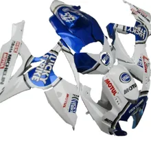 Nn-мотоциклетный вставной обтекатель комплект для SUZUKI GSXR 600 750 K6 06 07 GSXR600 GSXR750 2006 2007 белого и синего цвета обтекатели