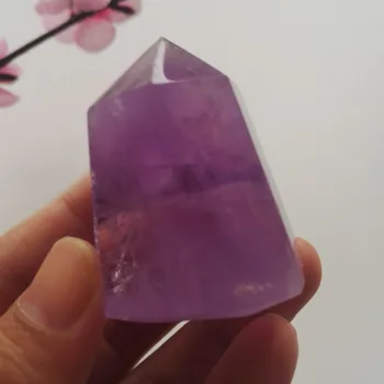 

74g Natural Clear Amethyst Quartz Crystal Points Materials Single Terminated Crystal Wand Polished Reiki Healing Decorations