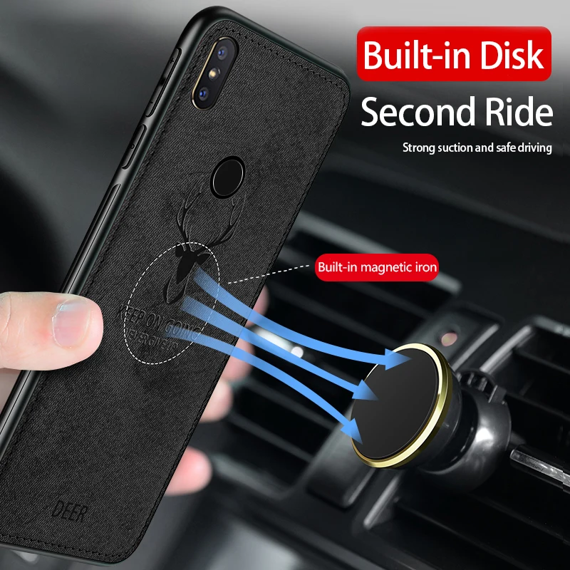 

Cloth Phone Case Batman Christmas Deer Pattern Soft Silicone Shockproof Back Cover For Xiaomi Mi Mix 2 2s Mi Max 2 3