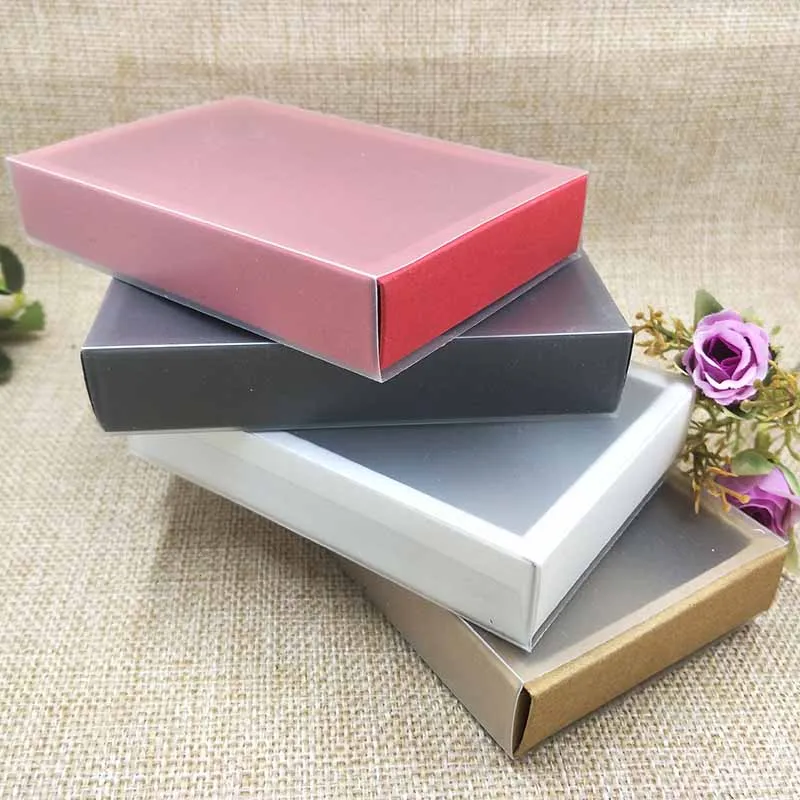 

10ps/Lot 2018 New Drawer Gifg Boxes For Necklace /Eaarring Packing PVC /Paper Cover Box Cake/Candy Wedding Favour BOX