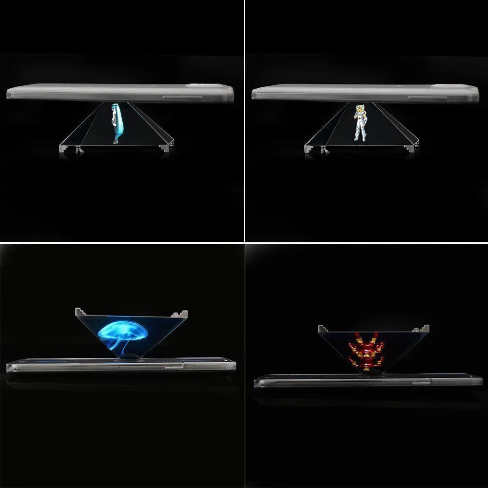 Novel Mobile Phone Screen Projector 3D Holographic Display Projector Holographic Display 3D Display Box