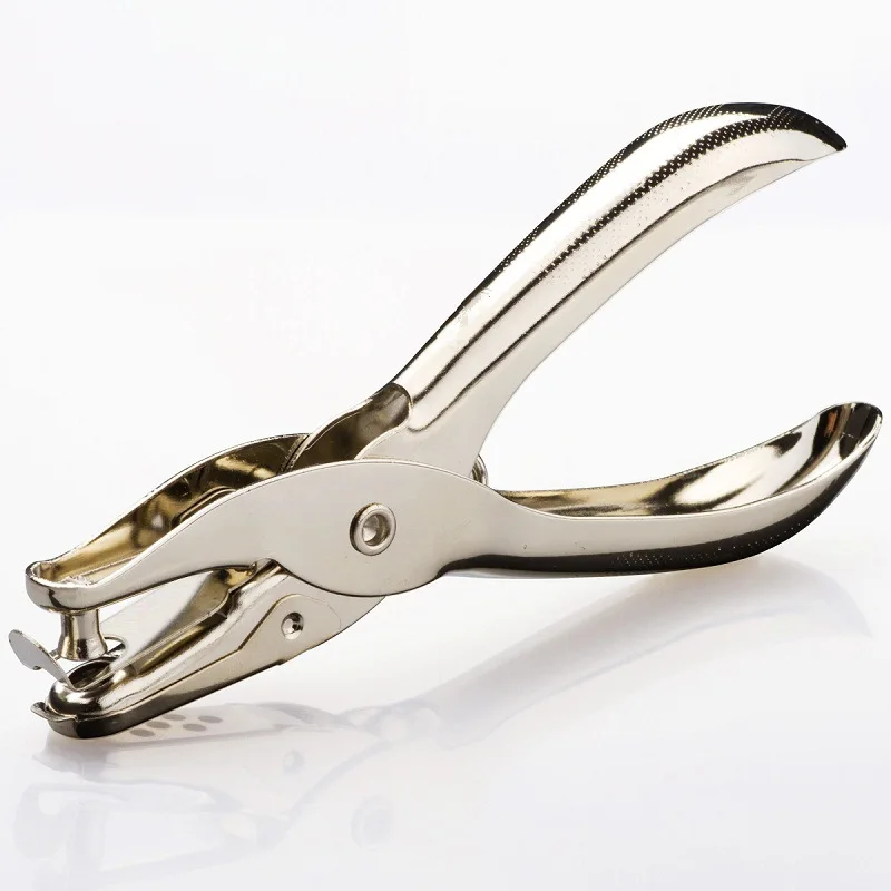 

School Metal Single Hole Puncher Office Loose-Leaf Punch Circle Shape Paper Cutter Plastic Umbrella Scrapbooking Punches Materia