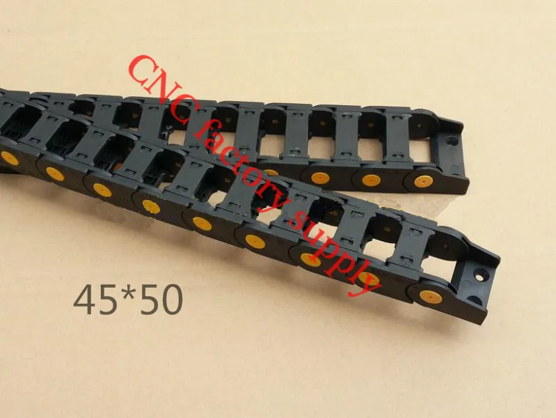 

Free Shipping 1M 45*50 mm Plastic Cable Drag Chain For CNC Machine,Inner diameter opening cover,PA66