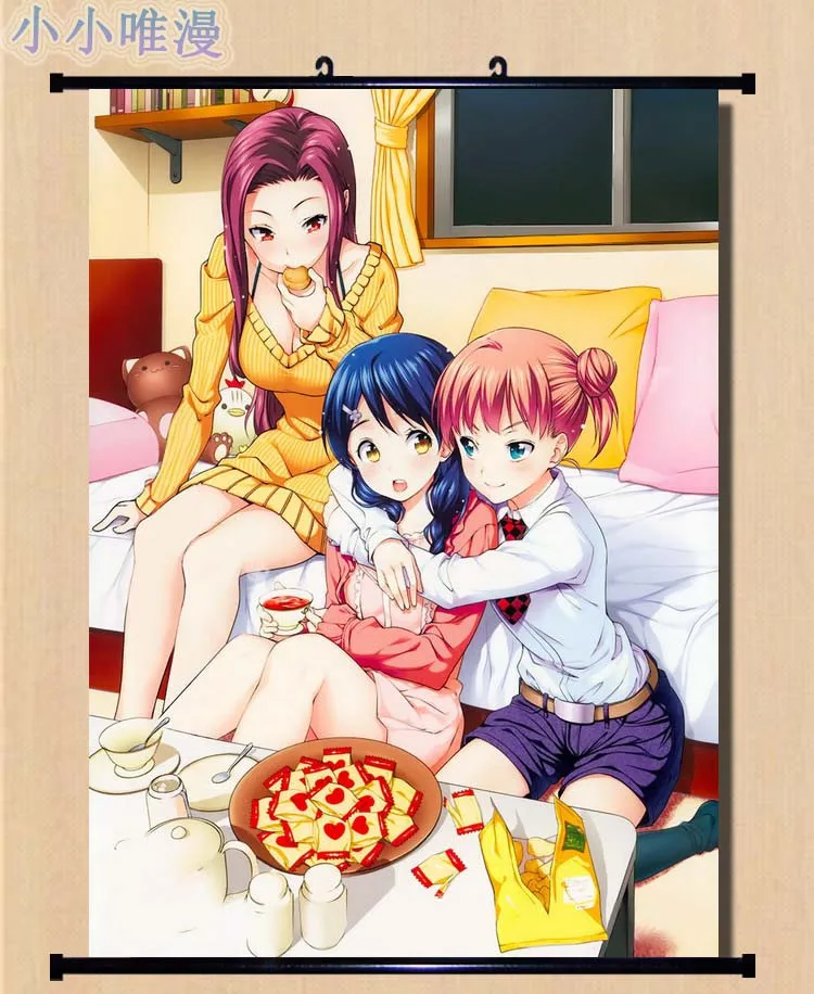 Японские декоративные картинки аниме Shokugeki no Soma Megumi Tadokoro & Rei Kawashima домашний декор