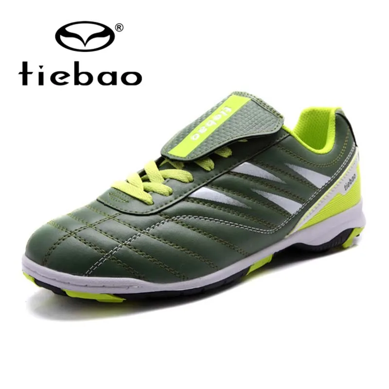TIEBAO profesional hombres TF Turf Soles Botas de fútbol deporte al aire libre zapatos de fútbol de entrenamiento tamaño Sneakers UE 39-44 Botas de Futbol