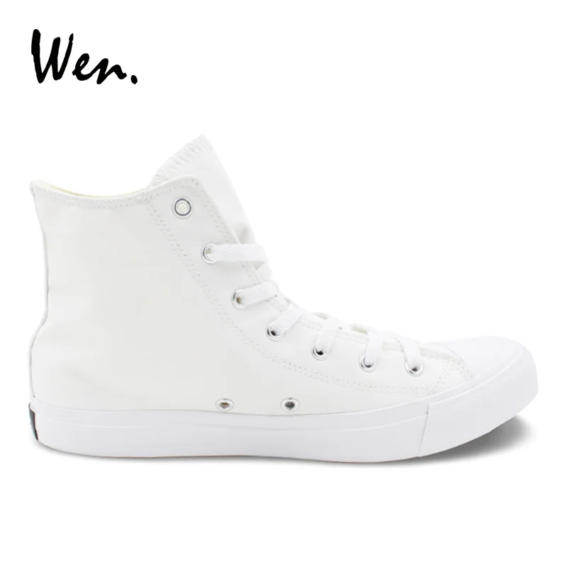 canvas white high tops