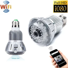 Remotely wifi IP Camera Indoor Bulb Light Camera Home Security CCTV Surveillance Micro Camera 720P 1080P Mini Smart Night Vision