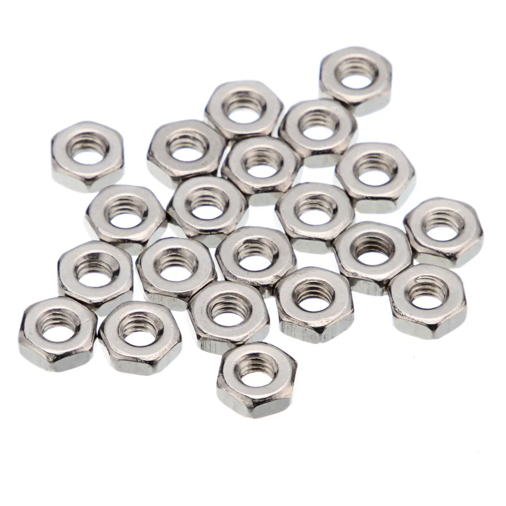 300 pcs M2.5 Nuts A2 Stainless Steel Hex Nuts To Fit Our Bolts and